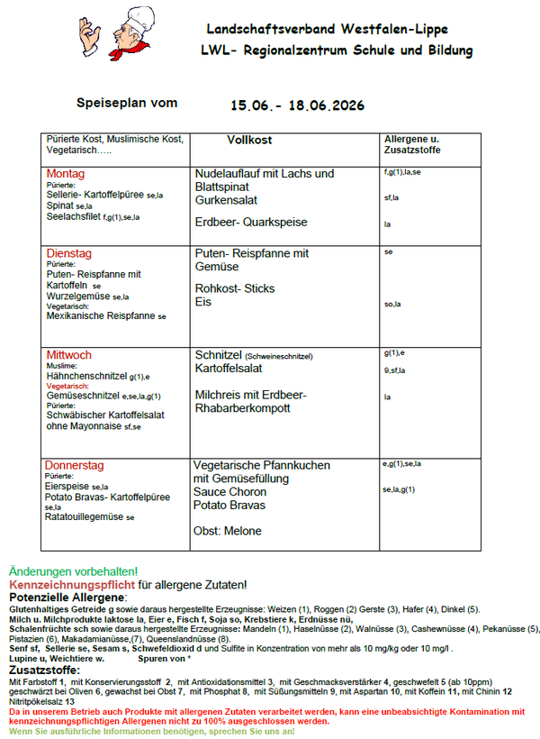 Speiseplan