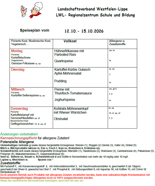 Speiseplan