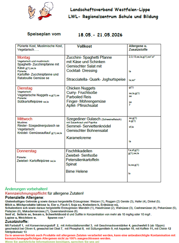 Speiseplan
