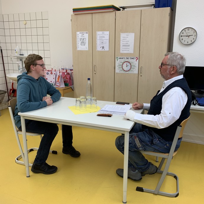 Bewerbungstraining (vergrößerte Bildansicht wird geöffnet)